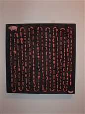 Kunst isst Wurst, 2012, Acrylfarbe, 50x50cm