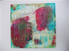 Serie Collage I, 2014, Acrylmischtechnik, Collage, 60x60cm