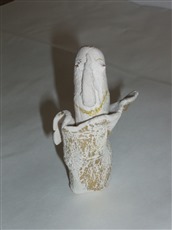Engel II, 2007, Keramik, 13x6cm