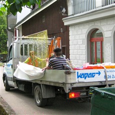 Transport auf Lastwagen