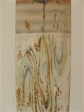 Magischer Kreis Nr. 1, 2010, Holz mit Geschichte, bemalt, Detail