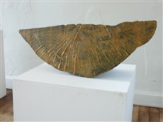 Melonenschnitz, 2006,  Wachsobjekt, 25x67x22cm